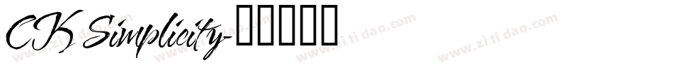 CK Simplicity字体转换